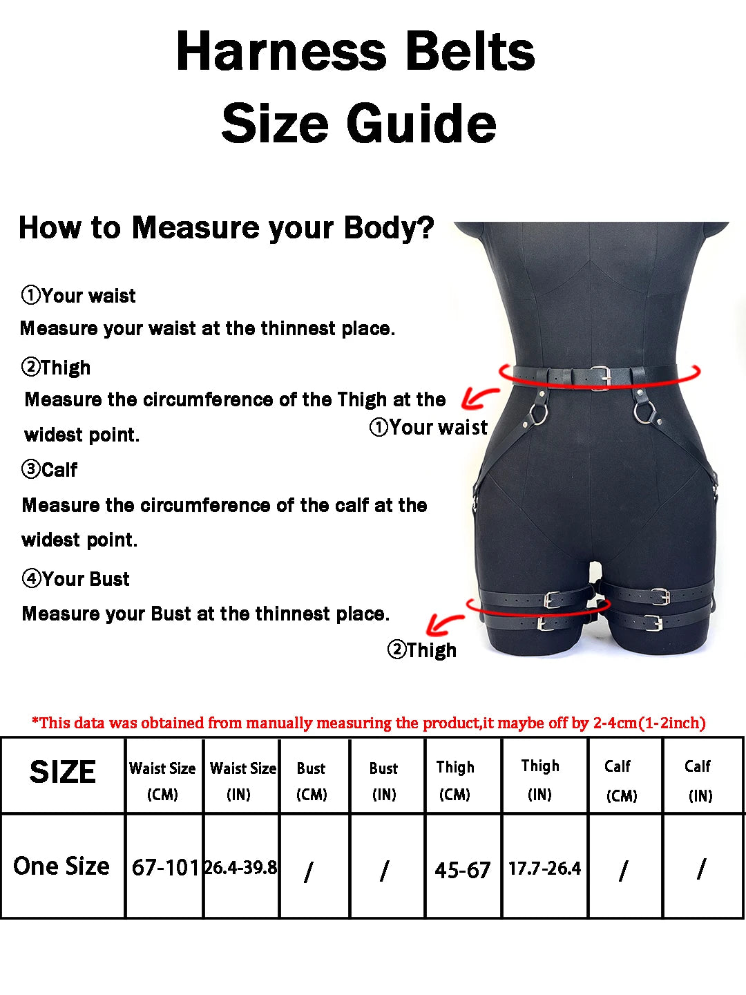 Women Leather Garter Belt Harness Gothic Leg Harness Leather Accessories for Party Dating Leather Leg Harness Belt