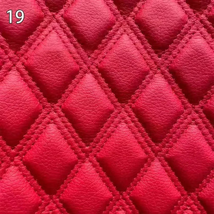 100x158cm Faux Leather Fabric Foam Quilted Padded for Car Interior Seat Cover Sofa Cushion Wear Resistant DIY