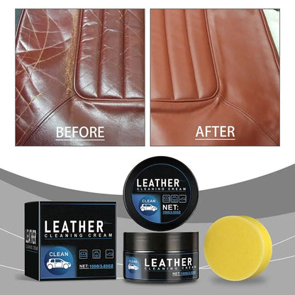 Car Leather Care Cream Car Interior Seat Leather Protection Renovation Glossy Care Cream ﻿