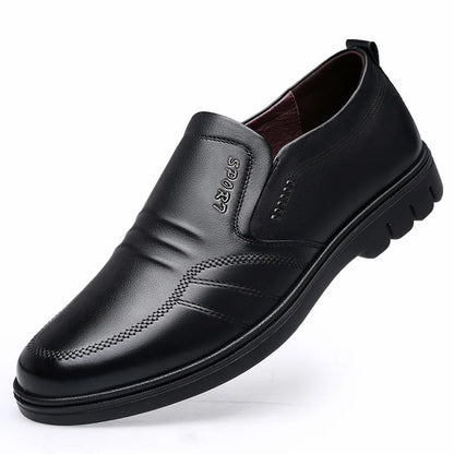 New Business Men Leather Shoes British Style Casual Men Sneakers Soft Breathable Comfortable Non-slip Walking Footwear for Male