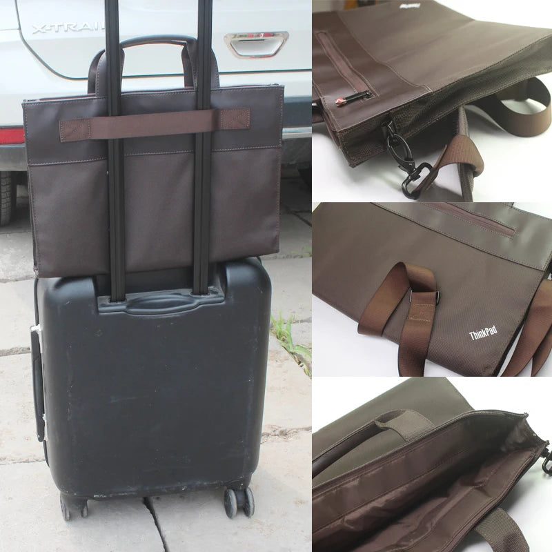 Laptop Bag Lenovo Laptop Bag 4X41C71240 ThinkPad Elite Shoulder Bag Set Brown Business Laptop Bag for MacBook Air Pro 13 14 15.6inch