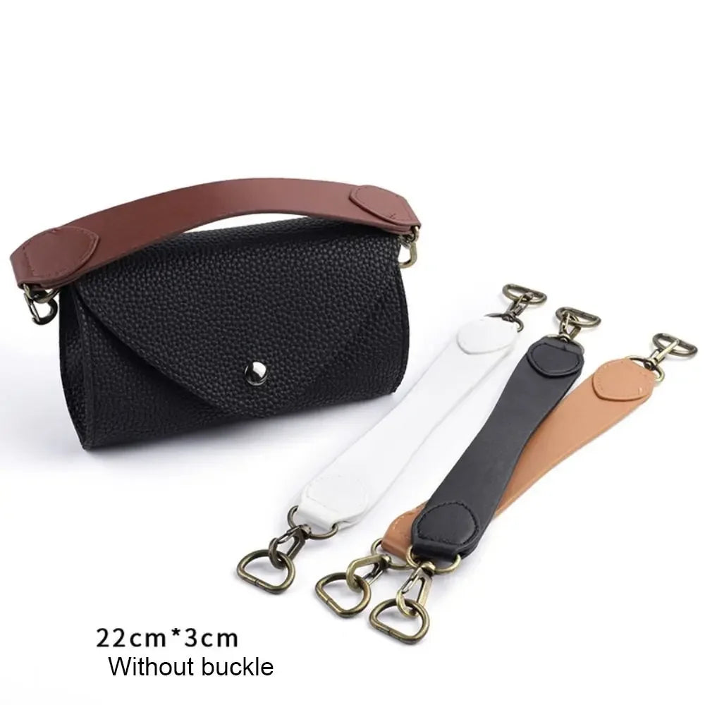 Leather Bag Accessories Leather Handbag Short Strap Armpit Bag Hand Carry Bag Handle Strap Solid Color Short Shoulder Bag Strap