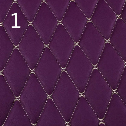 100x158cm Faux Leather Fabric Foam Quilted Padded for Car Interior Seat Cover Sofa Cushion Wear Resistant DIY