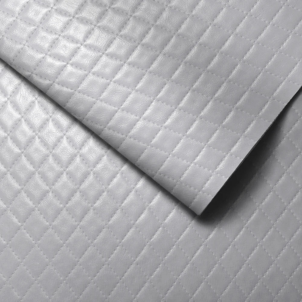 Diamond Checkered Stitching Embossed Leather High Quality Synthetic Leather Making Handicrafts for DIY Bags Watch Strap 30x68cm