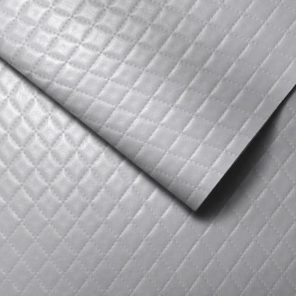 Diamond Checkered Stitching Embossed Leather High Quality Synthetic Leather Making Handicrafts for DIY Bags Watch Strap 30x68cm