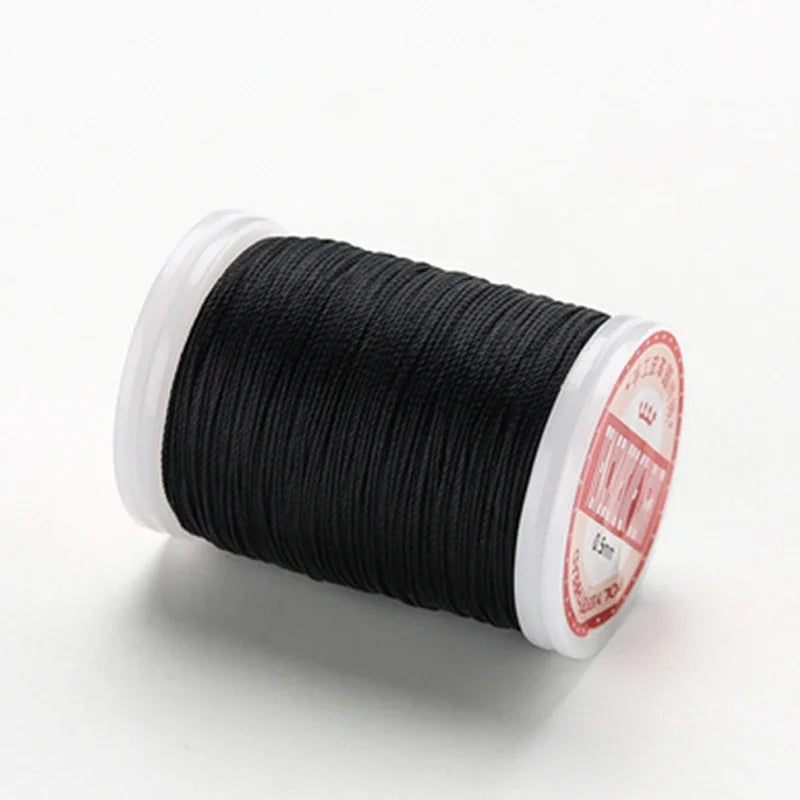 Waxed Thread For Leather DIY Accessories Leather Craft Sewing Thread Round Waxed Thread Polyester Cord Wax Coated Strings
