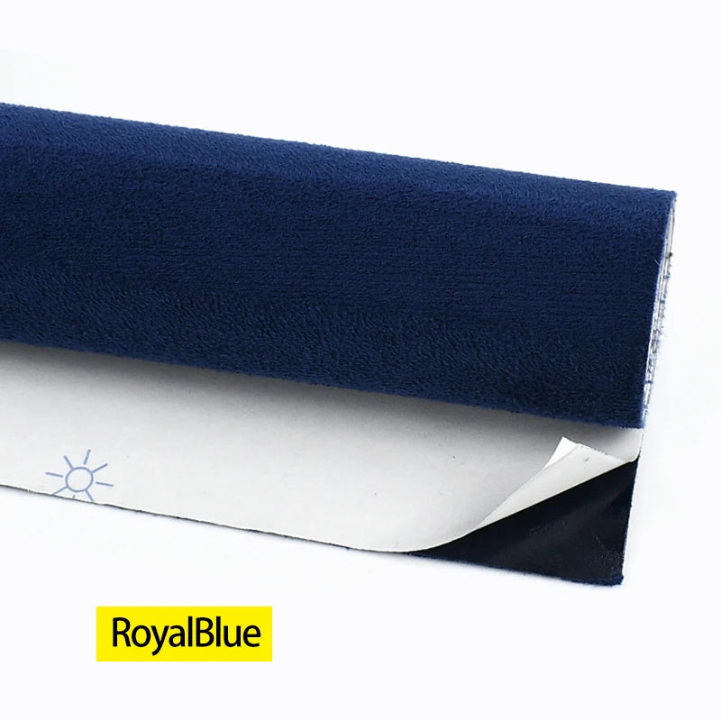20*30-100*143cm Synthetic Leather Self-adhesive Fabric Car Interior Suede Adhesive Fabrics Door Velvet Decor Cloth DIY Accessory