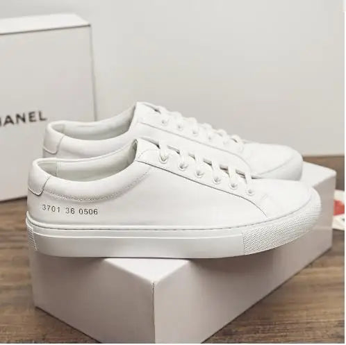 Italian Genuine Leather Men's Shoes 2025 Designer White Shoes Comfortable Walking Shoes Zapatos Para Hombre