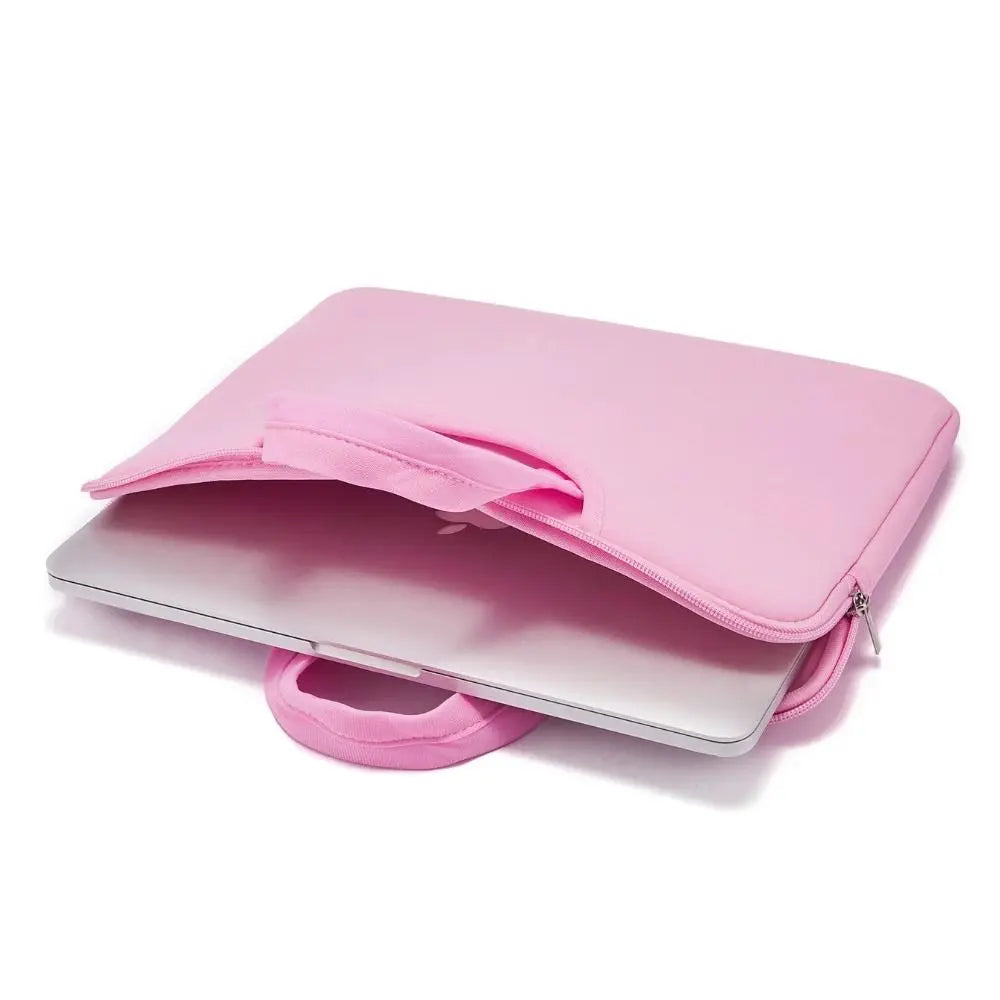 With Handle Portable Laptop Bags Lightweight Waterproof Laptop Case Soft Material Dual Zipper Notebook Sleeve Travel