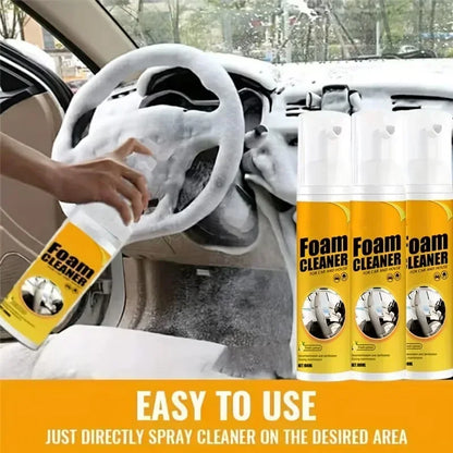 Purification of interior leather, seats, steering wheel cleaner parts, multifunctional foam cleaner, automotive products