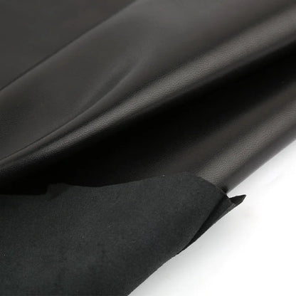 0.6mm black top layer sheepskin, ultra-thin clothing, genuine leather fabric, leather clothing, leather repair, leather material