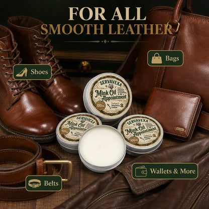 Leather Restore Cream 100ml Mink Oil Conditioner Waterproof Nourishing Balm for Smooth Leather Shoes Bags Furniture Polish
