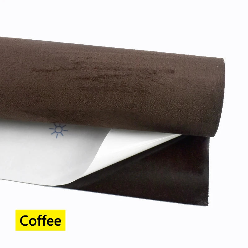 20*30-100*143cm Synthetic Leather Self-adhesive Fabric Car Interior Suede Adhesive Fabrics Door Velvet Decor Cloth DIY Accessory