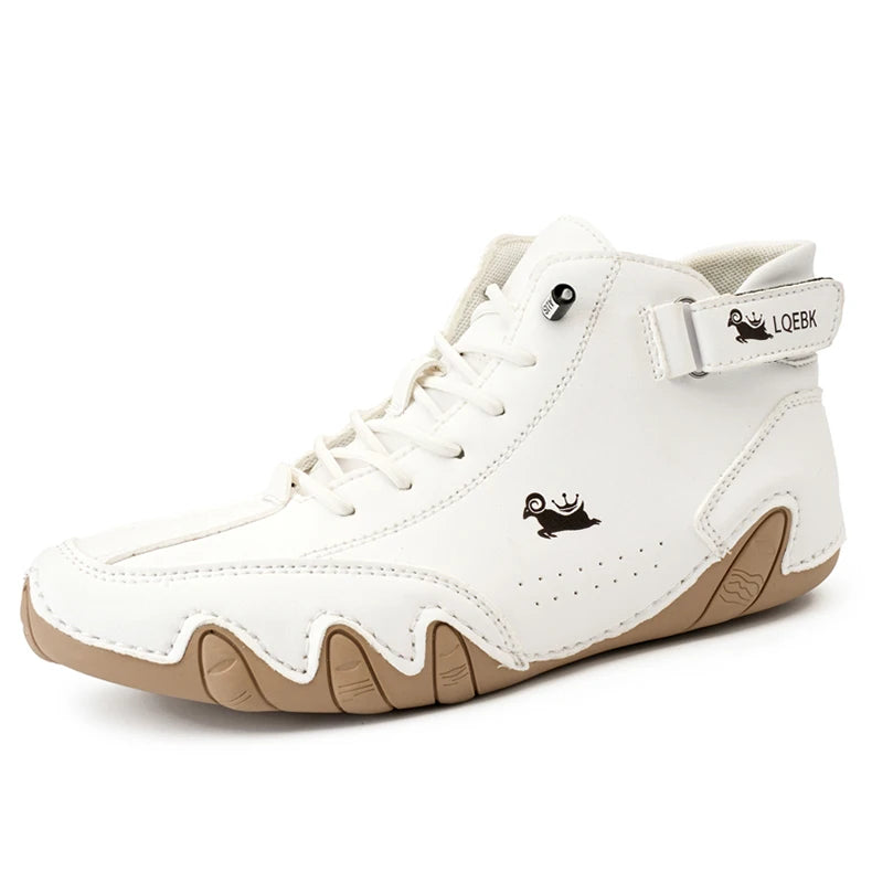 Leather Shoes for Men Casual Sneakers 2025 Waterproof Motorcycle Ankle Boots Italian Brand Men Shoes Luxury High Quality Loafers