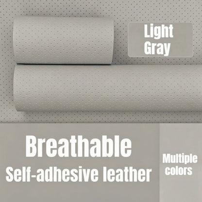 Perforated Breathable Faux Leather Self-Adhesive Leather Repair Sofa Patch Adhesive Tape Repair Car Seat Furniture Chair Repair
