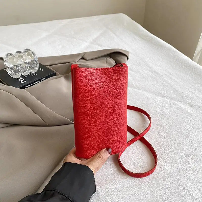 Women Handbags PU Leather Hasp Shoulder Bags Large Capacity Crossbody Bags For Female Solid Flap Portable Phone Purse