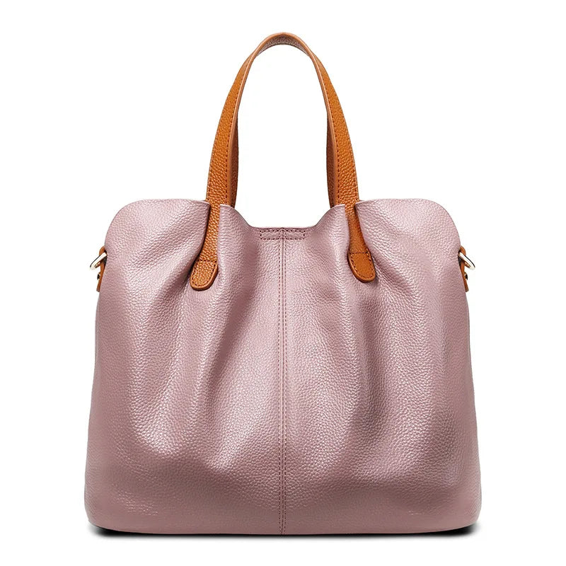 Women's Bag 100% Genuine Leather Luxury Designer Shoulder Bag Soft Cowhide Handbags Large Capacity Crossbody Bags for Women