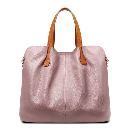 Women's Bag 100% Genuine Leather Luxury Designer Shoulder Bag Soft Cowhide Handbags Large Capacity Crossbody Bags for Women