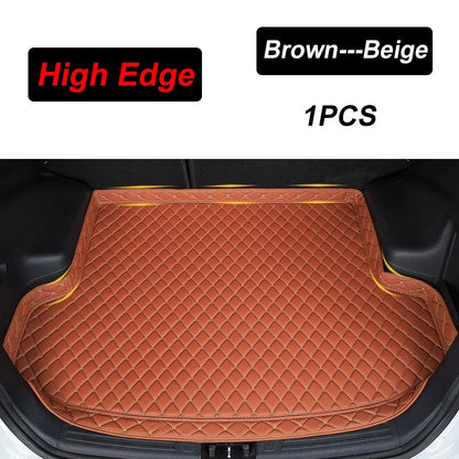 For MG HS 2025 EHS MK2 2024~2026 Leather Car Trunk Mats Waterproof Protective Pad Anti Dirty Tray Liner Car Interior Accessories