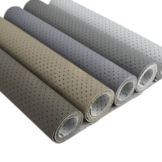 50cm*137cm Multi Colors Leather Fabric PU Leather Material Perforated Leather for DIY Home Furniture Car Interior Decorations