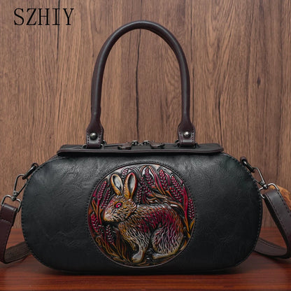 Luxury Designer Handbag Women Shoulder Bag Classic Retro Handbag 3D Oval Torebki Gift Pack Simulated Leather Small Crossbody Bag