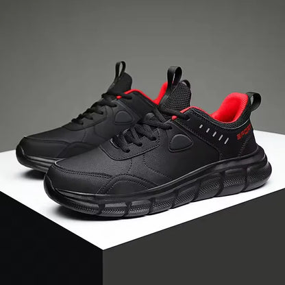 Men Hiking Shoes New Leather Windproof Lightweight Simple Versatile Jogging Male Sneakers Outdoor Non-Slip Wear Resistant Shoes
