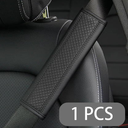 Car accessories seat belt PU Leather Safety Belt Shoulder Cover Breathable Protection Seat Belt Padding Pad Auto Interior Access