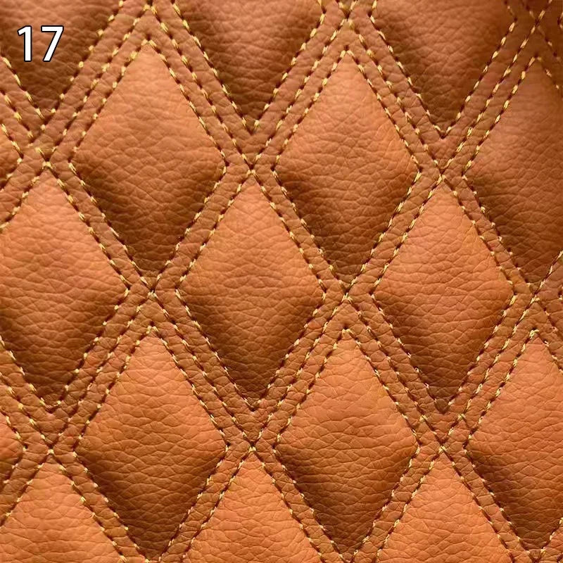 100x158cm Faux Leather Fabric Foam Quilted Padded for Car Interior Seat Cover Sofa Cushion Wear Resistant DIY
