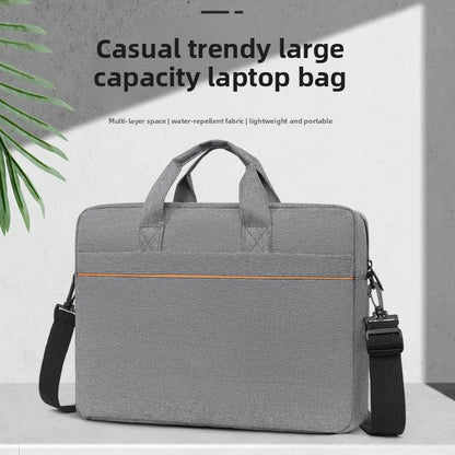 Laptop shoulder bag, men's laptop bag, large capacity business briefcase, inner bag storage