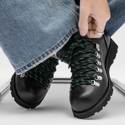 Men's Fashion Leather Shoes Classic luxury designer style Work Office Outdoor Hot selling trendy young shoes Handsome New