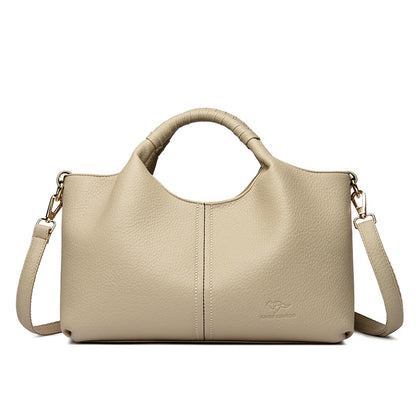 Authentic Leather Tote Bag Luxury Large Capacity Women's Single Shoulder Diagonal Crossbody Bags Fashion Simple Female Handbag