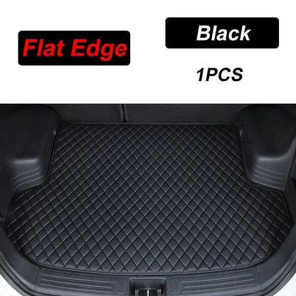 For MG HS 2025 EHS MK2 2024~2026 Leather Car Trunk Mats Waterproof Protective Pad Anti Dirty Tray Liner Car Interior Accessories