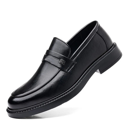 2025 Leather Shoes For Men Comfortable Slip On Loafers Yuppie Brogue Shoes Men British Style Formal Leather Men’s Dress Shoes
