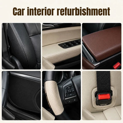 Perforated Breathable Faux Leather Self-Adhesive Leather Repair Sofa Patch Adhesive Tape Repair Car Seat Furniture Chair Repair