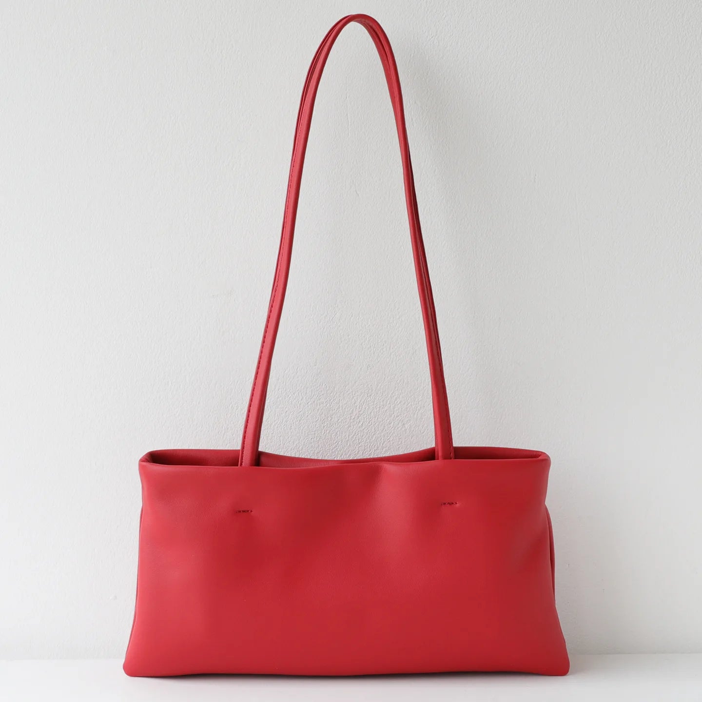 Women's Bag 2026 Summer New Style Simple Style Soft Real Leather Organ Underarm Bag Shoulder Bag