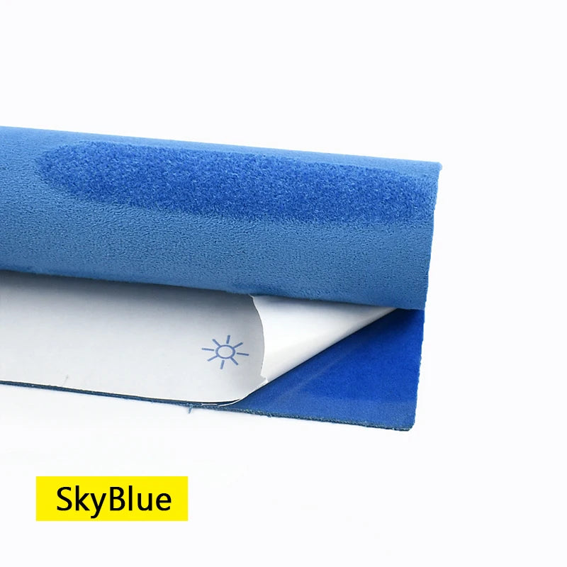 20*30-100*143cm Synthetic Leather Self-adhesive Fabric Car Interior Suede Adhesive Fabrics Door Velvet Decor Cloth DIY Accessory