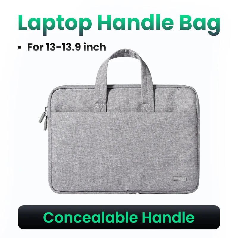 UGREEN  Leather Laptop Bag for Macbook Pro 13 14  Macbook Air Laptop Storage Bag Sleeve Case for iPad Pro Air Notebook Bag