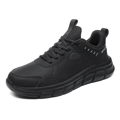 Men Hiking Shoes New Leather Windproof Lightweight Simple Versatile Jogging Male Sneakers Outdoor Non-Slip Wear Resistant Shoes