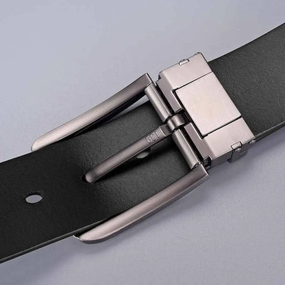 120 130 140cm Synthetic Leather Men's Belt Fashion Alloy Pin Buckle Adult Luxury Brand Jeans Business Waist Male Strap Brand