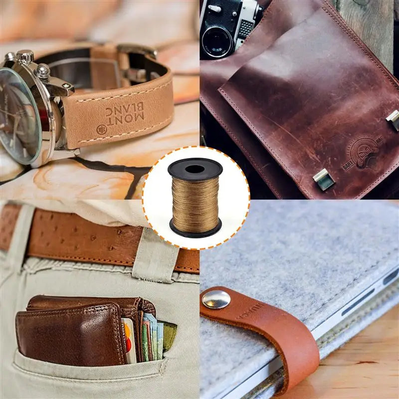 150 Meters/Roll 0.25mm Nylon Waxed Line Leather Craft Sewing Wax Thread Cord Round Leather Sewing Wax Thread DIY High Strength