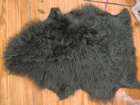 Whole Tuscan Sheepskin Dyed Fur Integrated with the Skin High Density Thick Velvet Curly Wool Sheep Warm Sofa Cushion