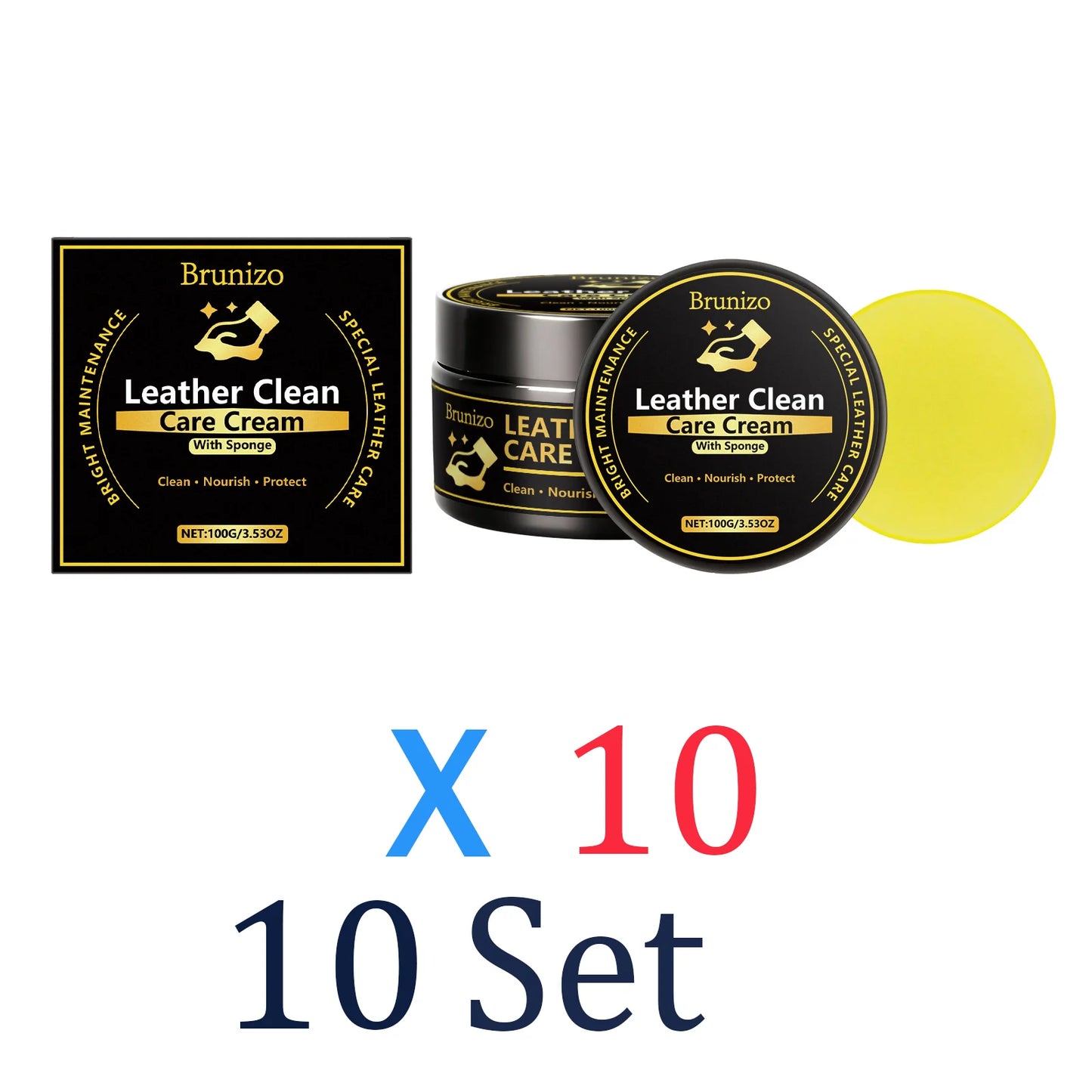 Premium Leather Cleaning Cream Car Interior Care Balm Professional Leather Restorer Universal Sofa Cleaner Waterproof Protection