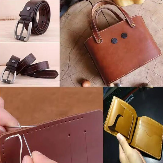 150D Leather Flat Waxed Thread Cord 260 Meters 1mm High Quality Durable 5 Colors for DIY Handicraft Tool Hand Stitching Threads