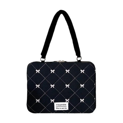 Travel Bag 15inch Portable Laptop Bags Bow with Handle Laptop Case Soft Material Cute Notebook Sleeve Travel