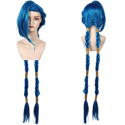 Game LoL Cosplay Arcane Jinx Series Pow Toy Party Disguise Halloween Carnival Accessories RolePlay Props Costume Outfits Suit