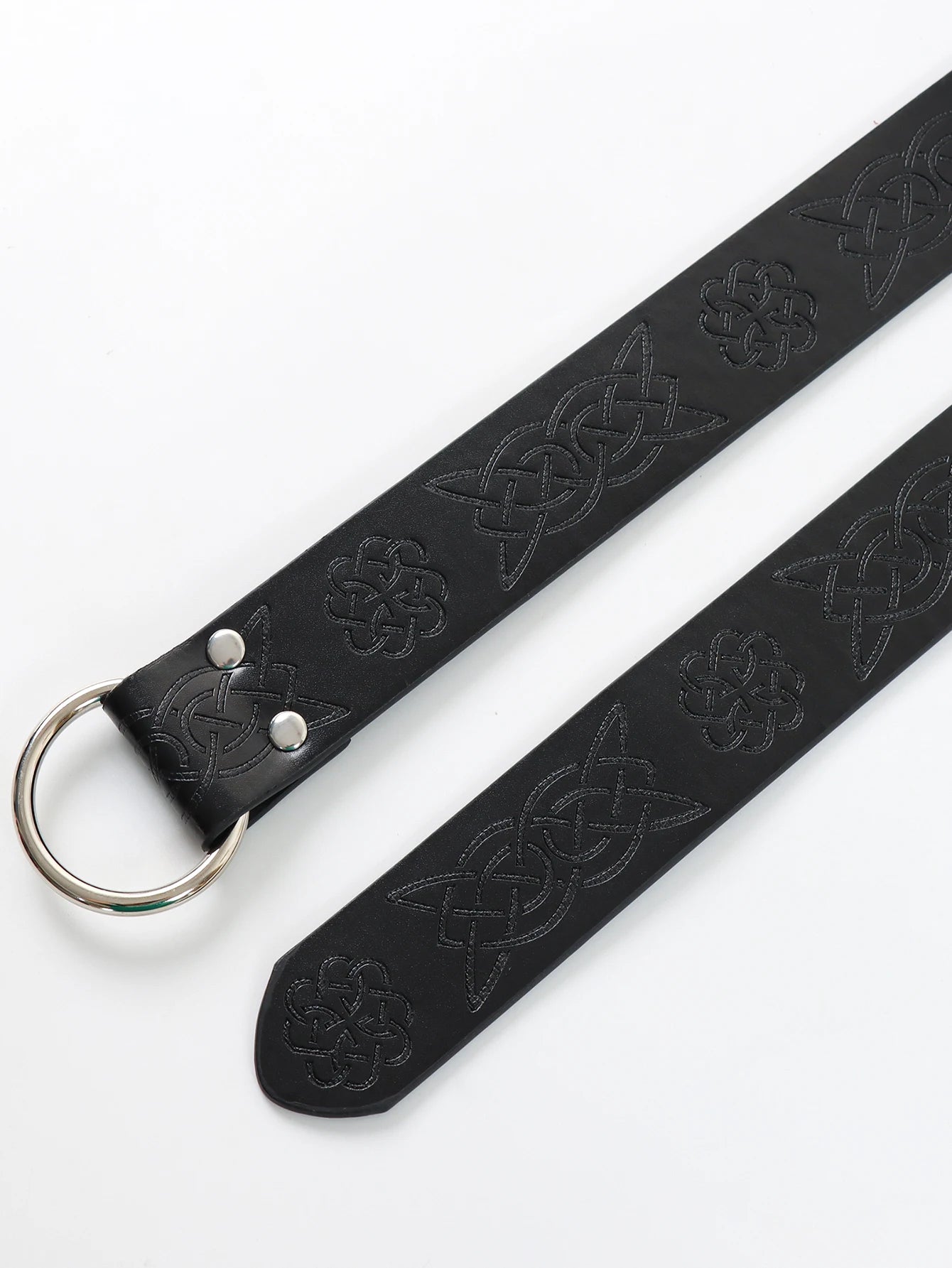 Viking Adventure Warrior Renaissance Belt Celtic Belt Men's Leather Medieval Belt Embossed Cosplay Costume Accessory