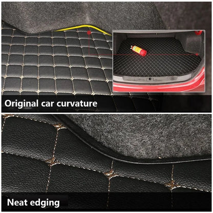 For MG HS 2025 EHS MK2 2024~2026 Leather Car Trunk Mats Waterproof Protective Pad Anti Dirty Tray Liner Car Interior Accessories