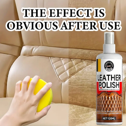 Advanced Leather Care Spray - Leather Cleaning, Multi-Functional Refurbishment Spray, Scratch Repair for Genuine Leather Sofas