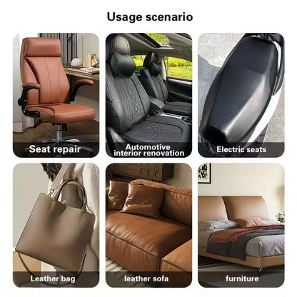 Durable Self-Adhesive Faux Leather Repair Tape PU Patch Sticker with Strong Glue for Auto Interior Couch and Chair Repair