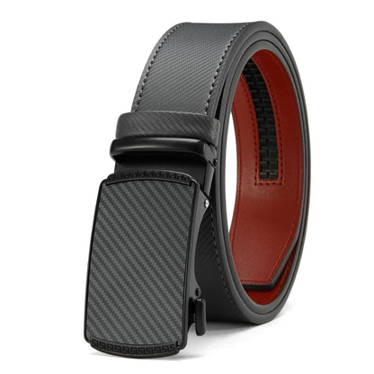 Men's Leather Belts Fashion Automatic Buckle PU Male Belts Luxury Business Designer Black Brown 115 125 135cm